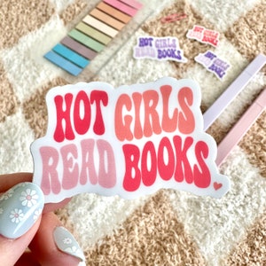 Hot Girls Read Books Sticker | Waterproof Book Lovers Sticker| Kindle Sticker