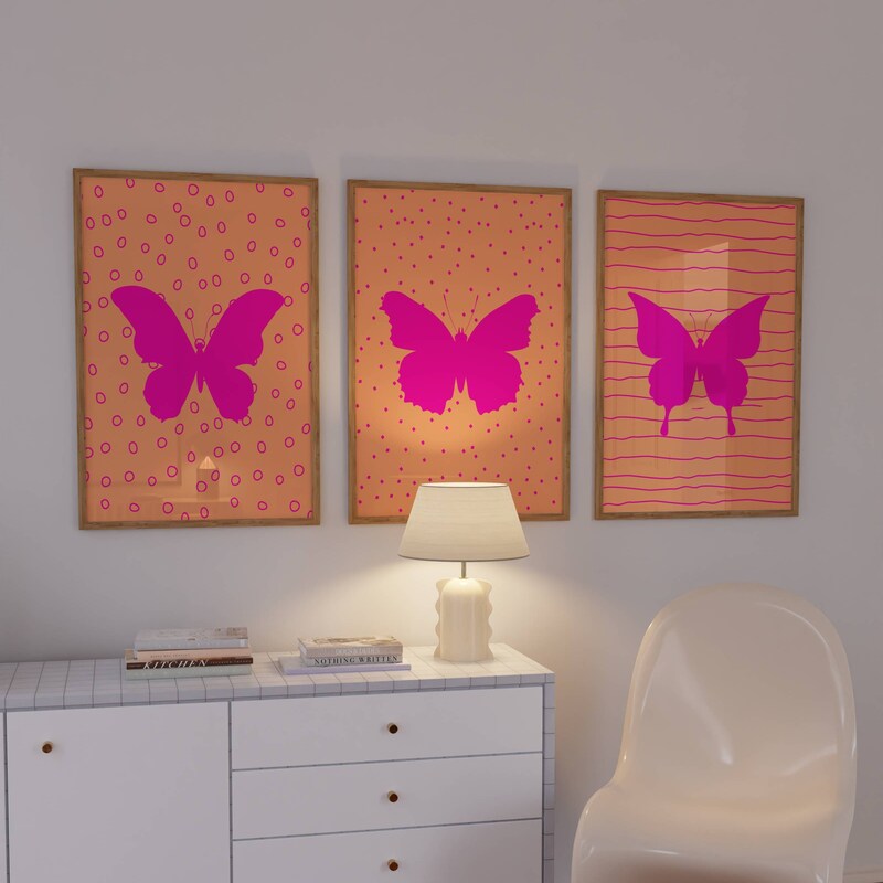 Bright Colored Wall Art Etsy