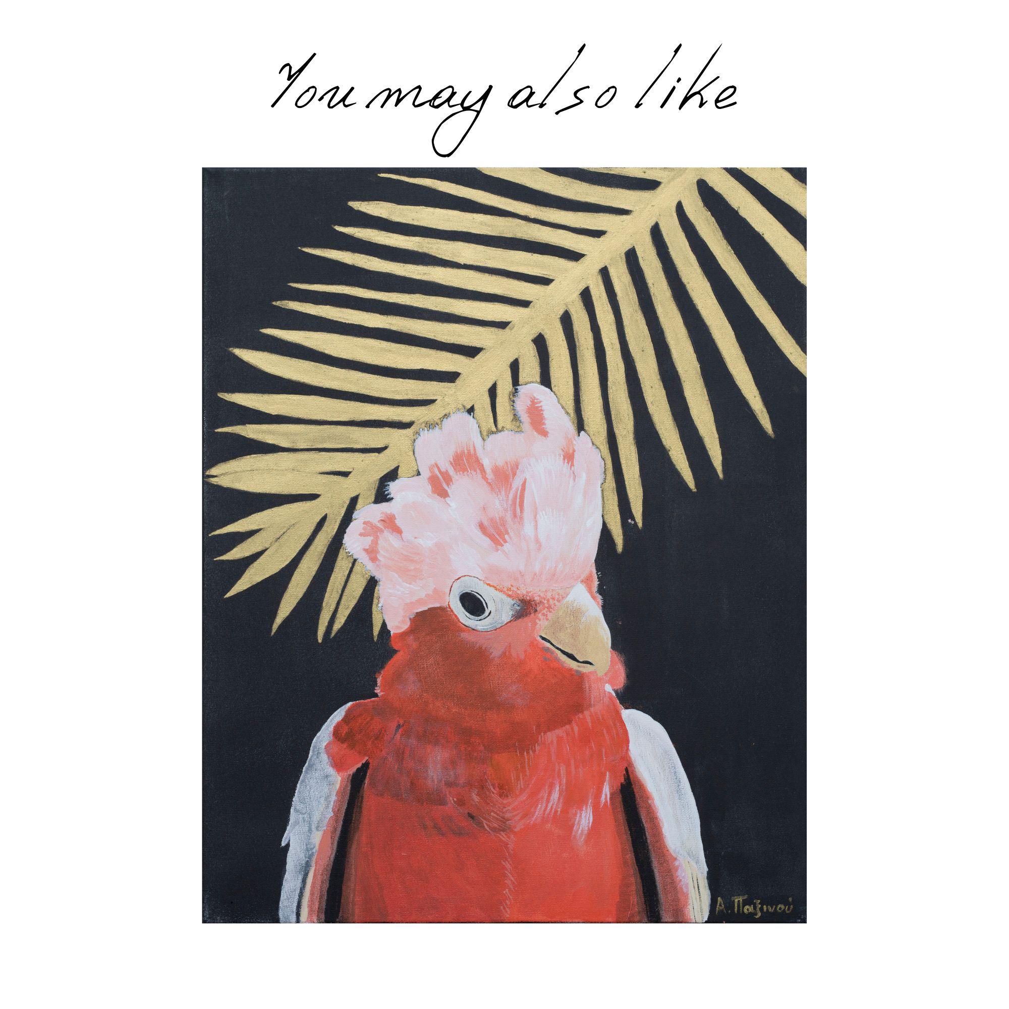 手描きアート/インテリア ミニ丸型油絵 オカメインコ 【公式通販】