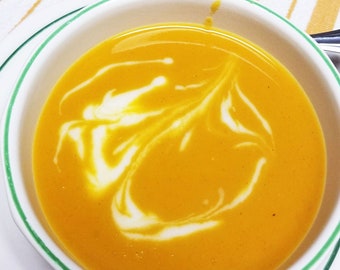 Savory Roasted Butternut Squash Soup Recipe (Lactose Free) (PDF)