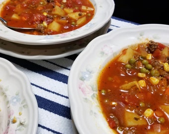 Hearty Beef and Vegetable Soup Recipe (PDF)