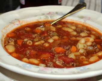 Pasta e Fagioli Soup Recipe (PDF)