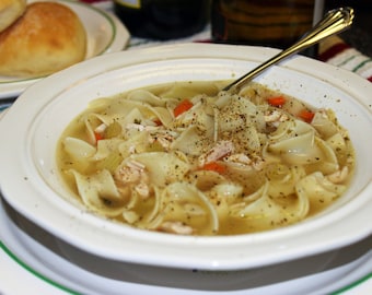 Easy, Good-For-You Homemade Chicken Noodle Soup Recipe (PDF)