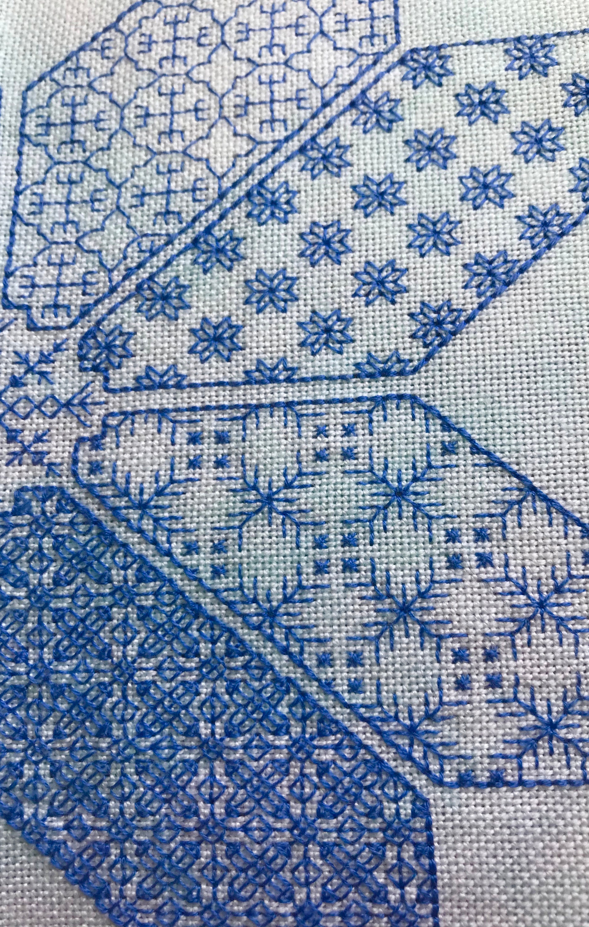 Nordic Selbu Star - Blackwork Embroidery Pattern - PDF Downloadable ...
