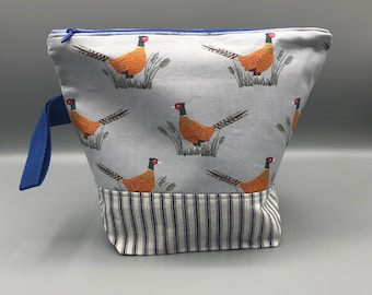 Pheasant - Craft/ Project/ Make-up/ Toy/ Gift Bag - Scotland - Wild Bird - Rural - Perfect for Embroidery/ Knitting/ Crochet/ Sewing