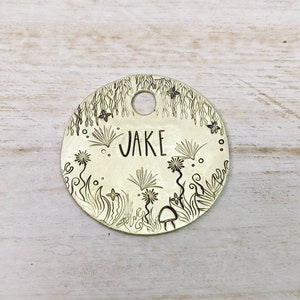 Avatar Grove - Pet ID tag - Dog tag for dogs - Pet Name Tag - Hand Stamped - Personalized - Dog Collar - Custom - Dog Tag - Lost