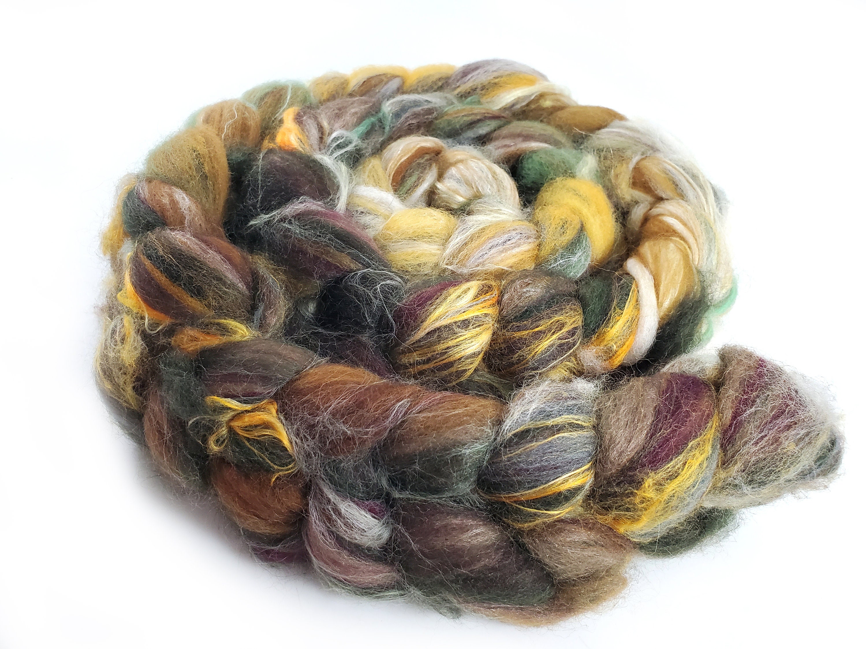 Merino Wool Roving/roving for Spinning/hand Dyed Roving/wool Etsy