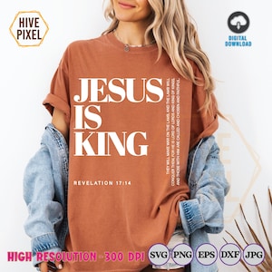 Jesus is King Svg Png, Christian Bible Verse Svg For Cricut,Christian Design Faith Based Svg Png Religious Svg Png,Believe svg,Religious svg