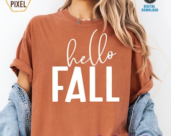Hello Fall SVG, PNG, Hey There Pumpkin Svg, Fall Svg, Pumpkin Season Svg, Fall Vibes Svg, Pumpkin Vibes Svg, Hello Pumpkin Svg For Shirt
