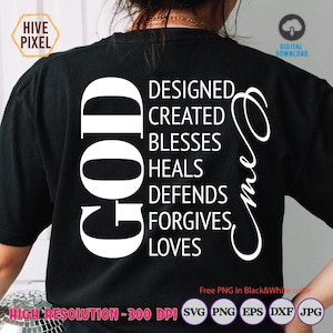 God Designed me, Got Me Svg, God Got Me Png, Silhouette, Cricut, Clip Art, Instant Download, Dxf, Eps, Christian Svg, Bible Verse, Religious