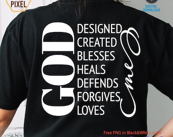 God Designed me, Got Me Svg, God Got Me Png, Silhouette, Cricut, Clip Art, Instant Download, Dxf, Eps, Christian Svg, Bible Verse, Religious
