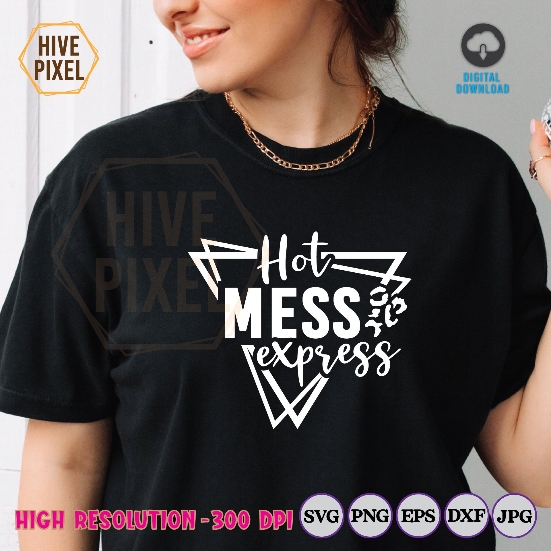 Hot Mess Express SVG, Mom Life Svg, Mama Svg, Cricut, Png, Funny Mom ...