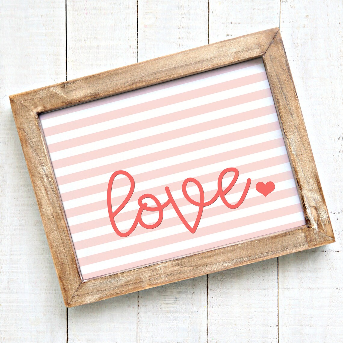 Farmhouse Style Valentine's Day 'love' Printable - Etsy