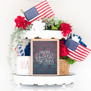 Happy 4th of July Fireworks Chalkboard Printable Wall Art - Etsy