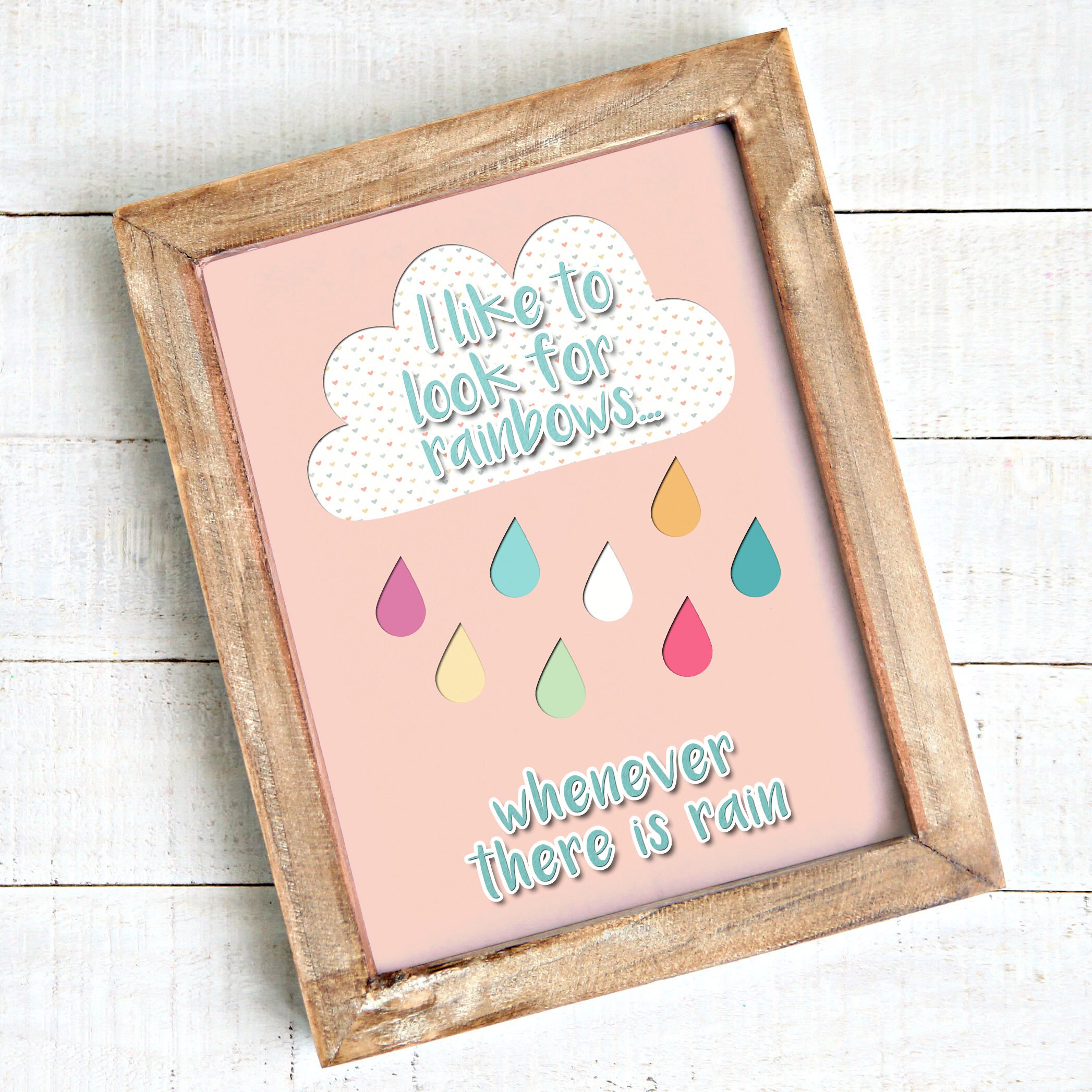 I Like to Look for Rainbows LDS Baptism Printable When I Am | Etsy