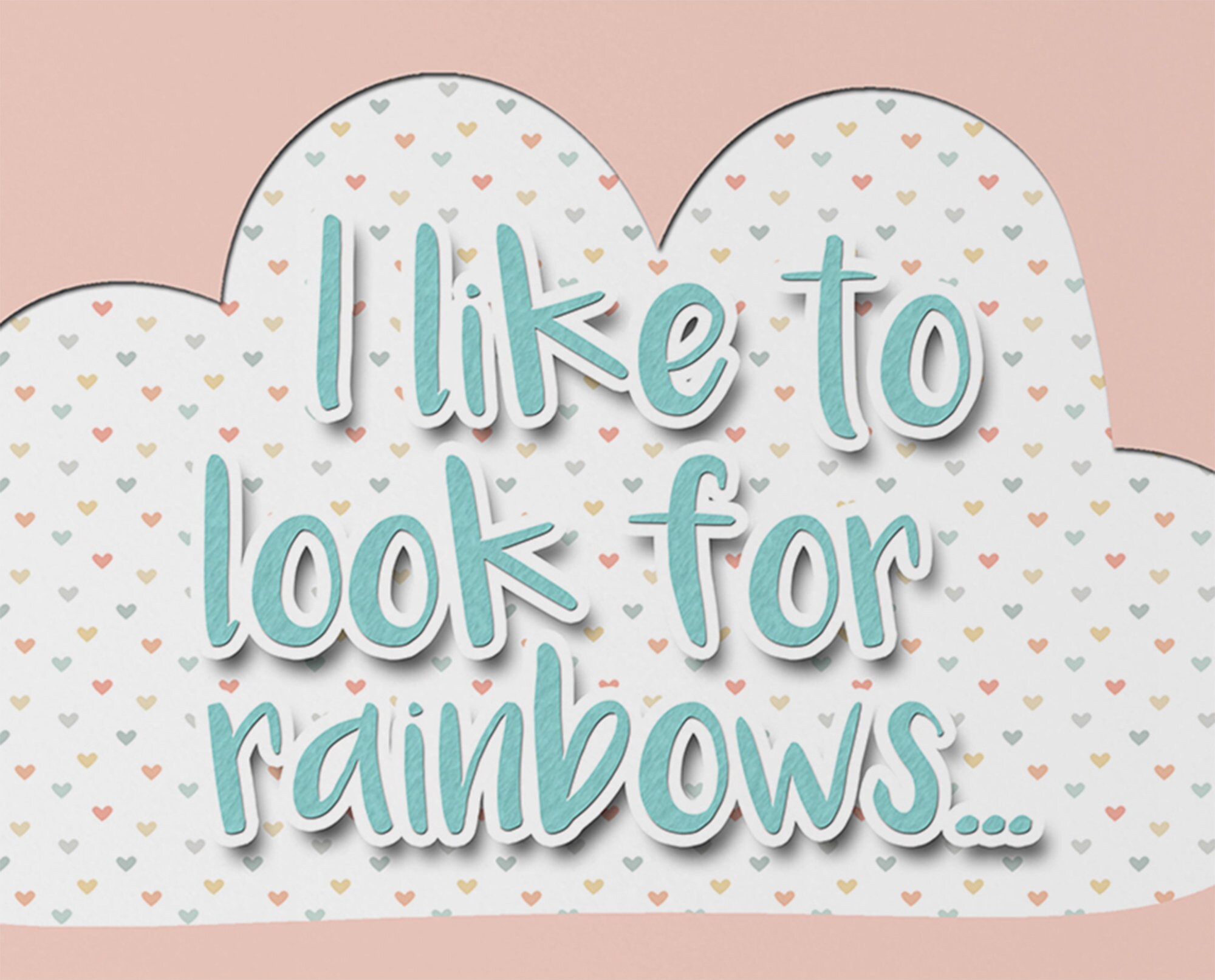 I Like to Look for Rainbows LDS Baptism Printable When I Am - Etsy