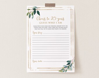 25th Wedding Anniversary Game Bundle Younger or Older Oldie - Etsy