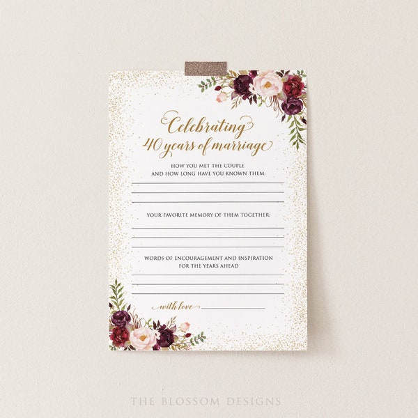 40th Anniversary - Etsy