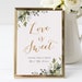 Greenery Love is Sweet Sign, Greenery Signs Printable, Printable ...