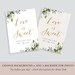 Greenery Love is Sweet Sign, Greenery Signs Printable, Printable ...