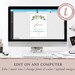 Greenery Favor Sign Template, Printable Favors Sign for Bridal Shower ...