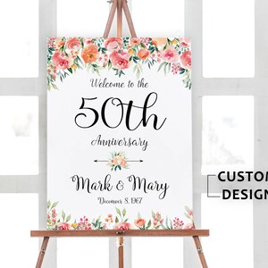 50th anniversary poster, 50th anniversary sign, Anniversary Sign Printable, 50th Anniversary decoration, Wedding Anniversary, Gold Wedding