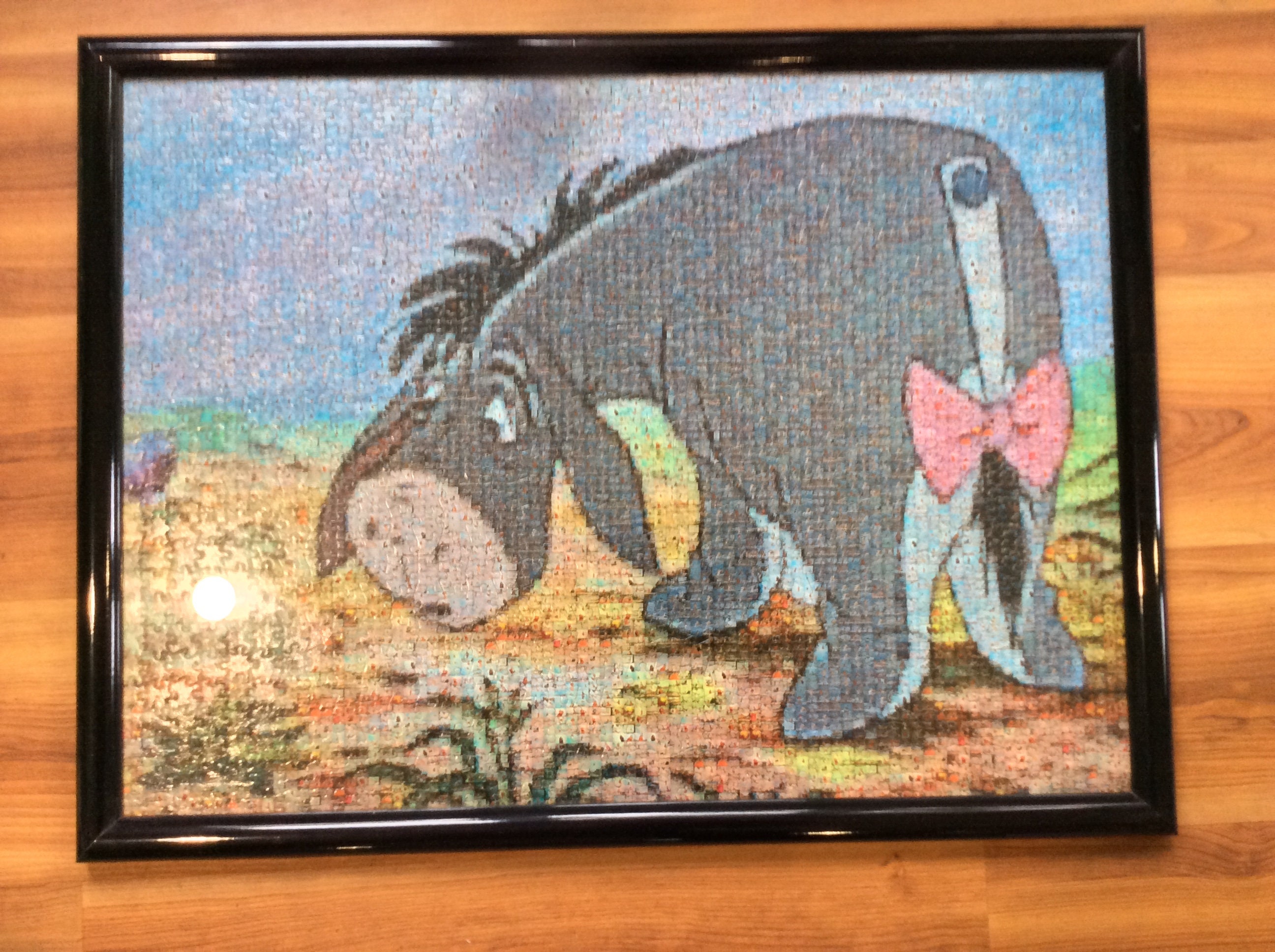 Disney Photomosaic Eeyore Framed Puzzle Art 22x29 Winnie The Etsy