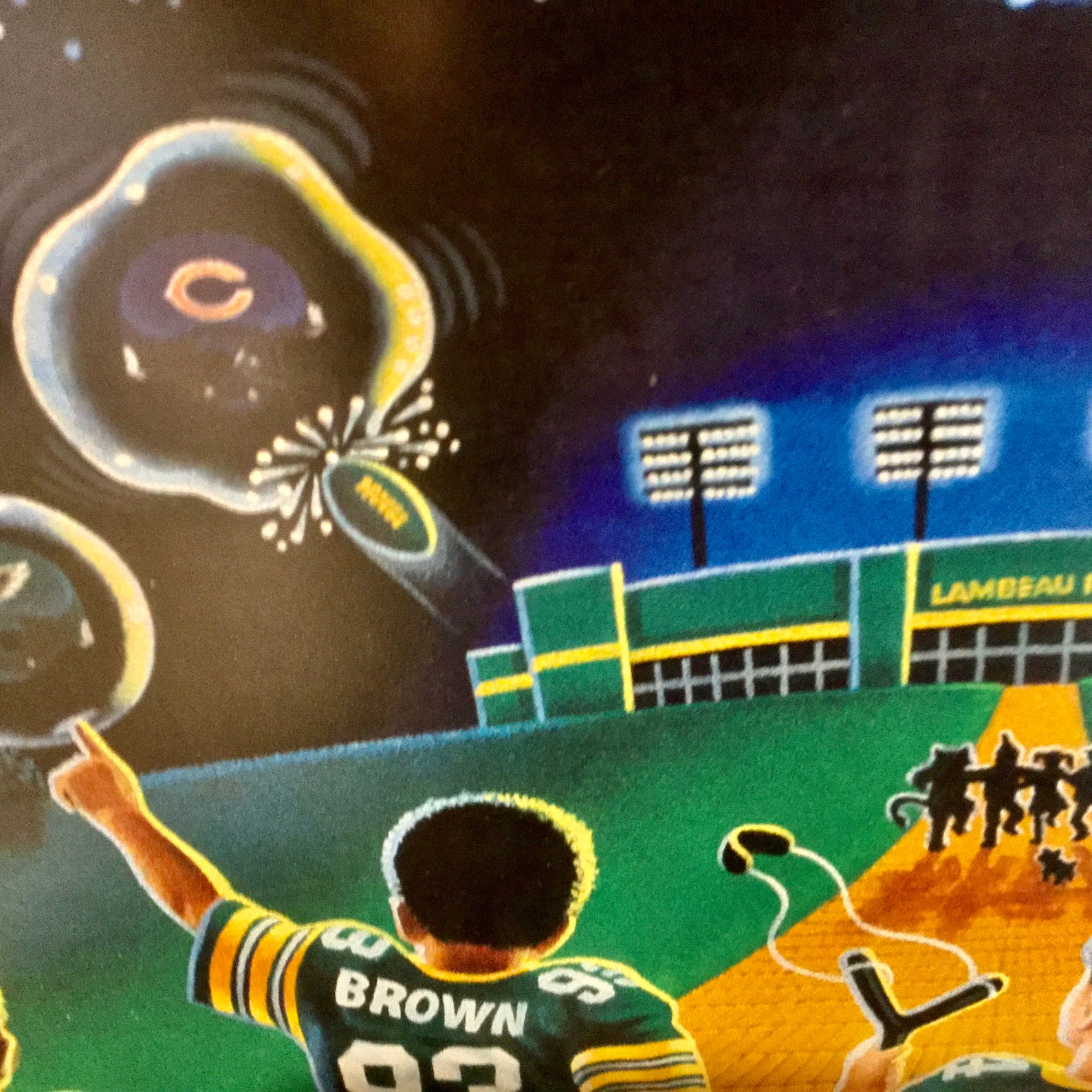 NFL Green Bay Packers Vintage 1997 Framed 22x18 Poster Print Etsy