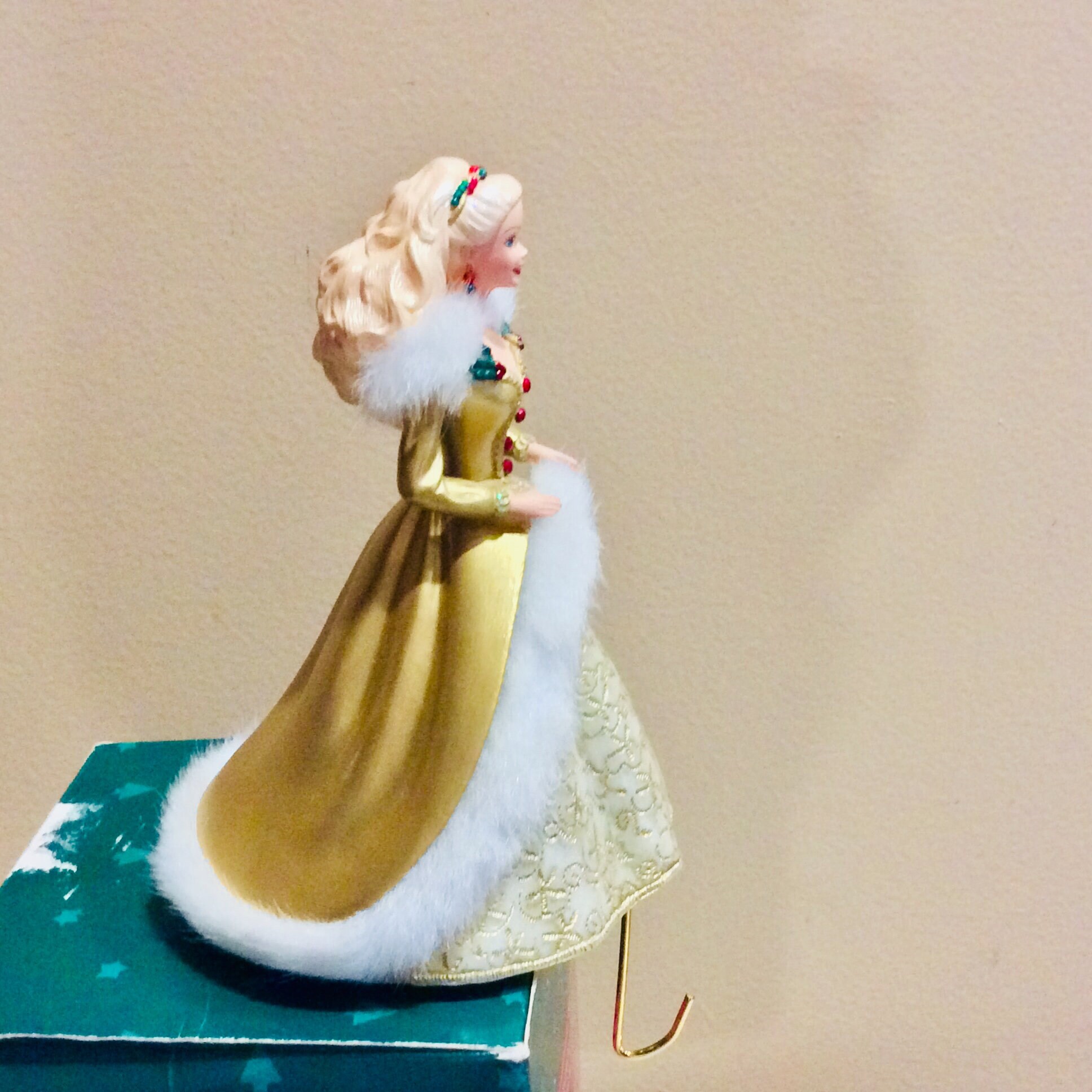 Hallmark Happy Holidays Barbie Stocking Hanger 1995 Etsy