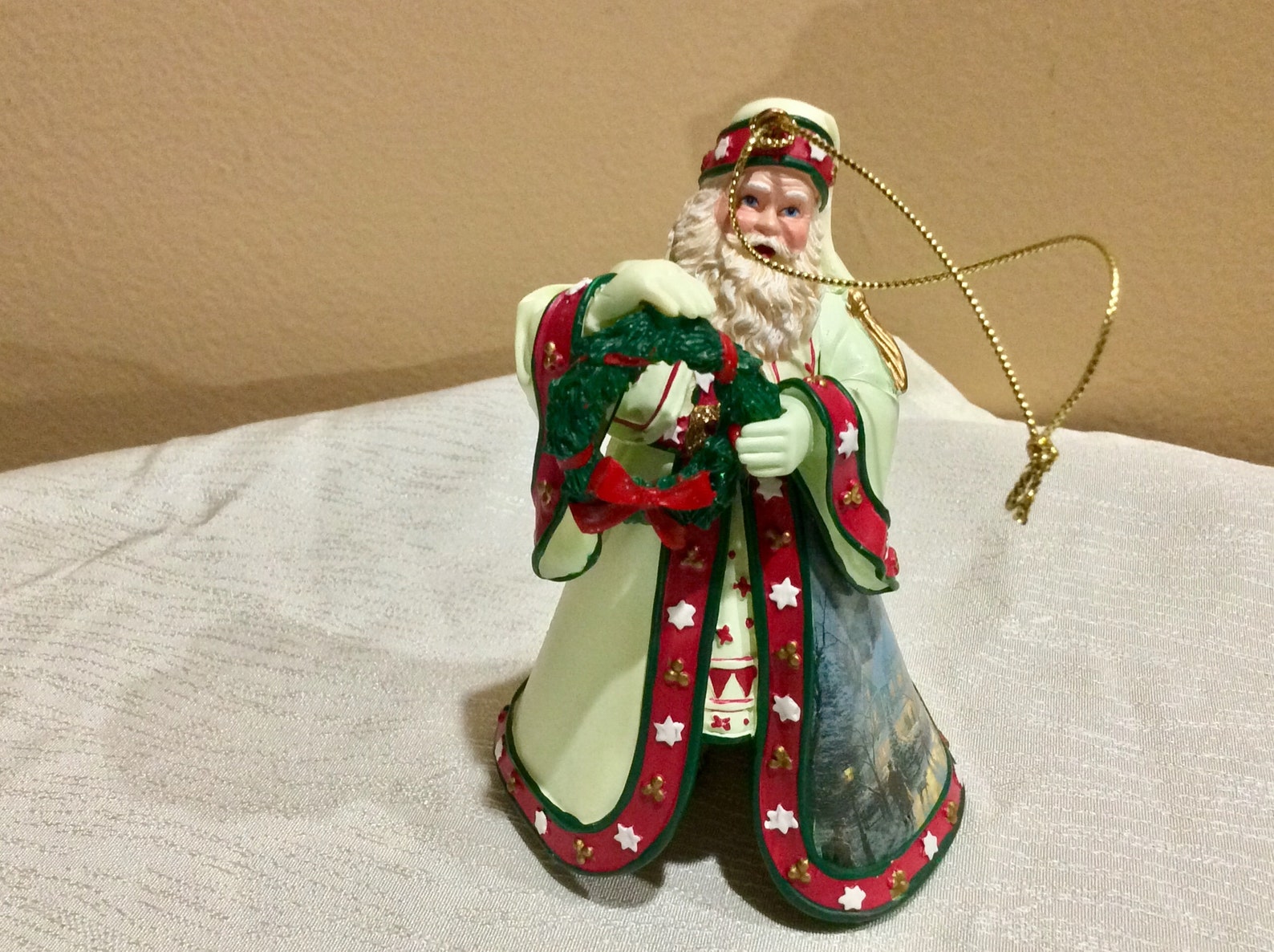 Thomas Kinkade Old World Santa Ornament Christmas Etsy
