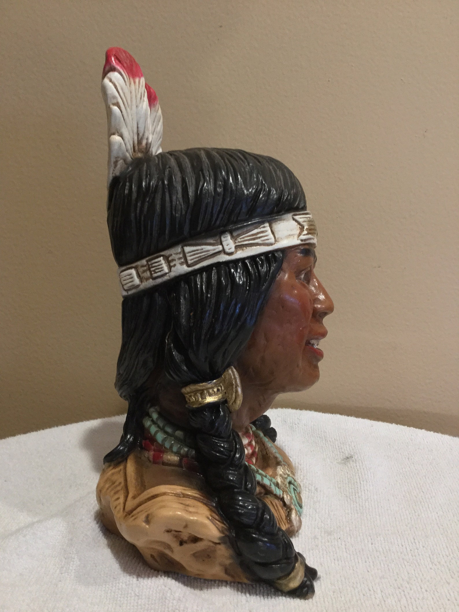 Native American Indian Head Bust Statue byUniversal Statuary Etsy
