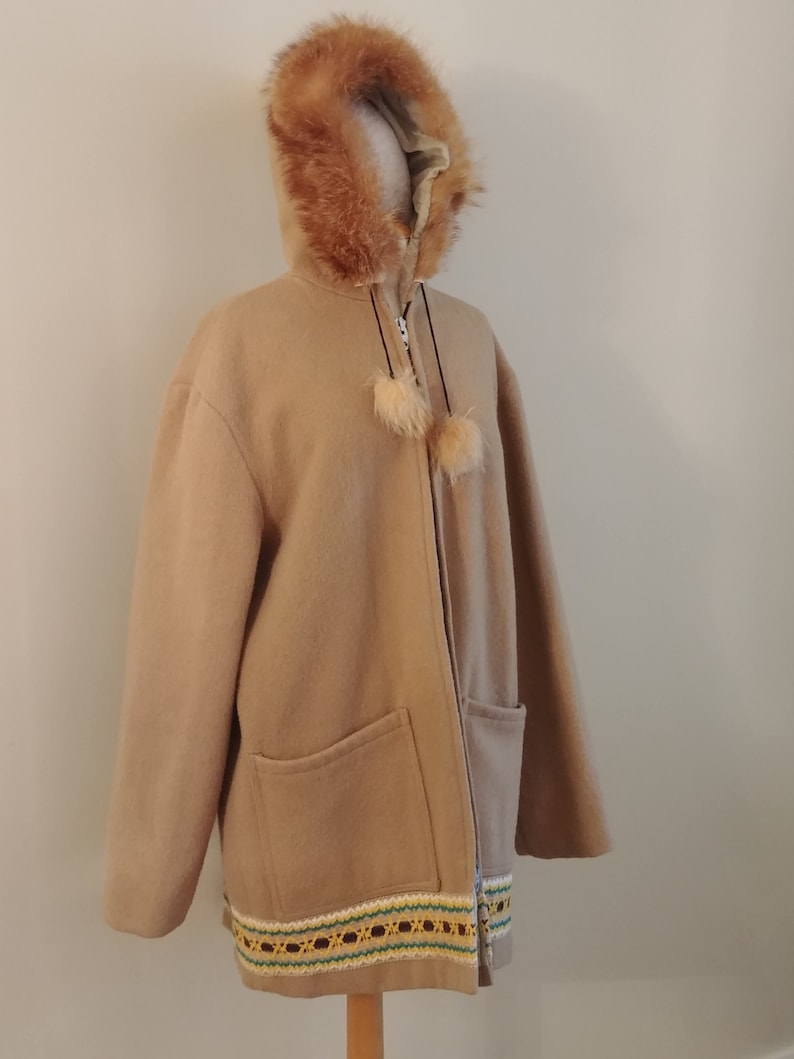 Men's Vintage Wool Inuit Parka With Overcoat Made In The Etsy