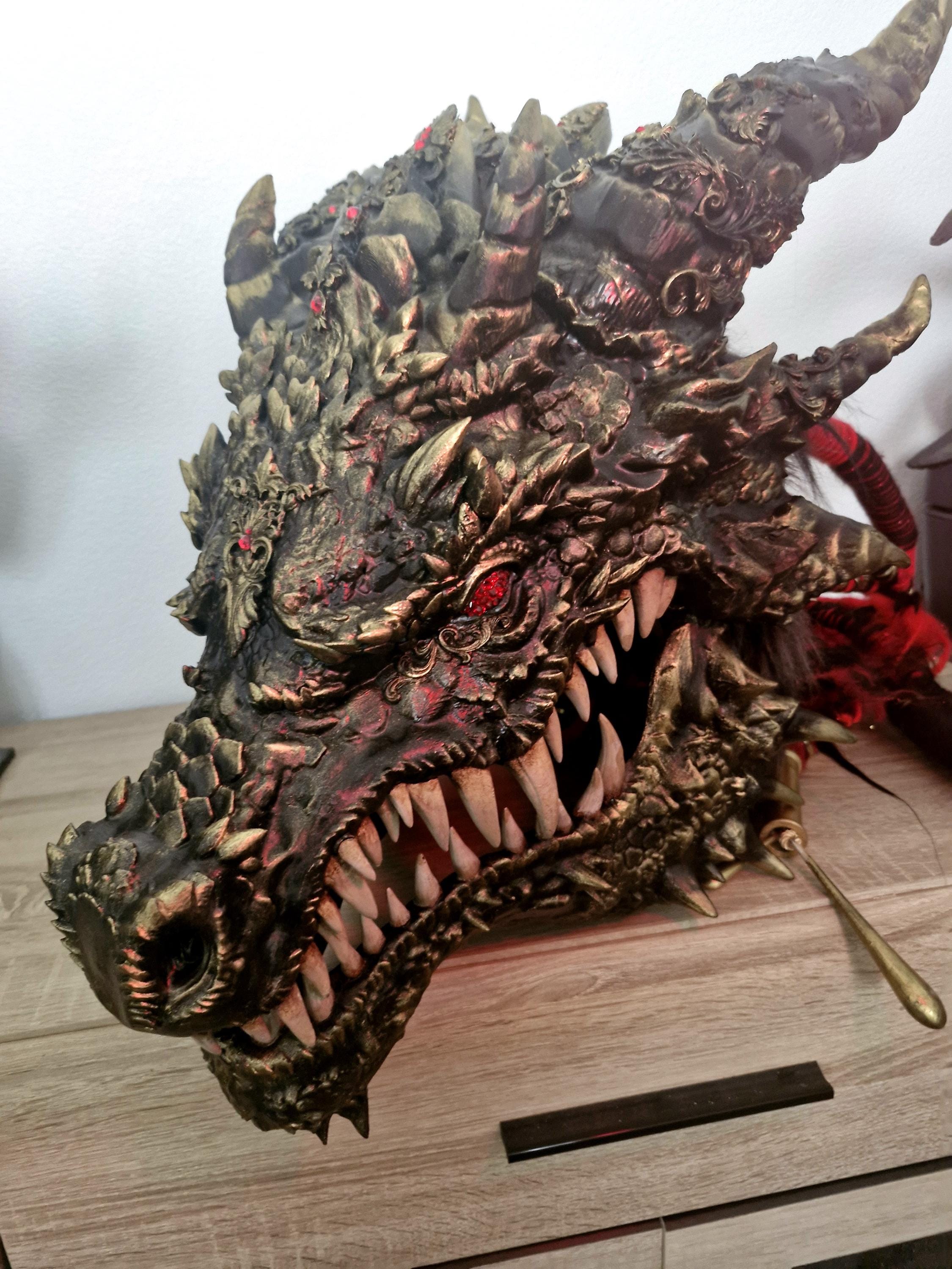 Dragon Mask - Articulated - Etsy