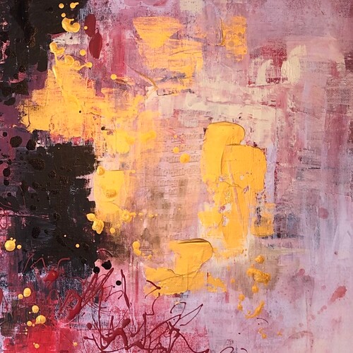 Abstract SALE Art- Stylish Art- Contemporary Art- Original Art- Mixed Media shops - Dine Room - Living Room- Gold- Black