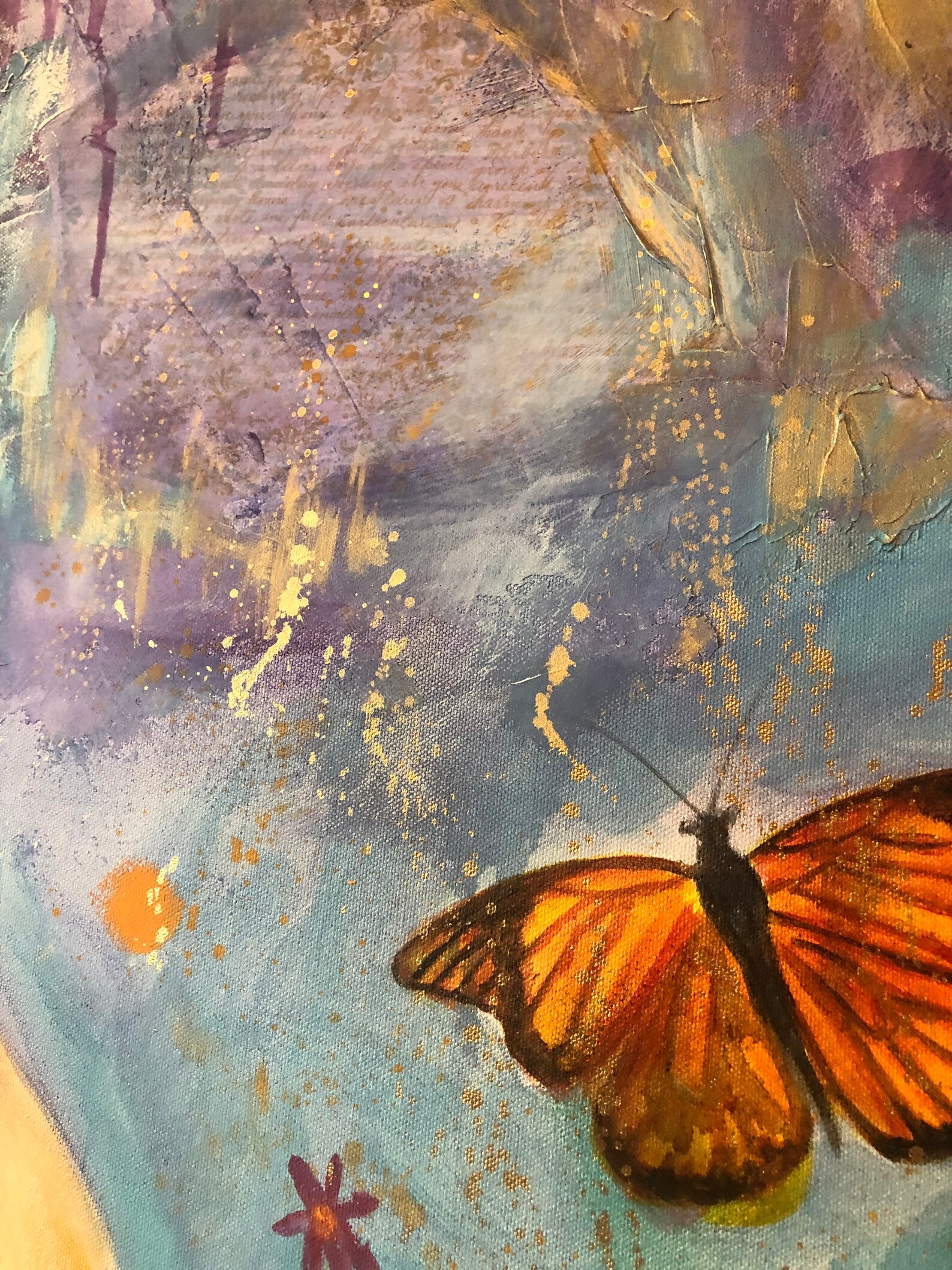 Original Oversized Painting Romantic Art Lovers Twin Etsy