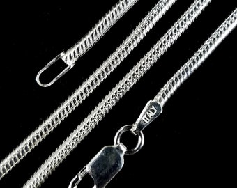 Lovely Silver 2mm Thick Snake Chain Sterling necklace for any Pendant 925 Sn2 UK Lovely Silver 2mm Thick Snake Chain Sterling necklace for any Pendant 925 Sn2 UK