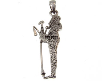 Assyrian God Nisroch 925 Sterling Silber Anhänger Fein Schmuck Agrikultur Adler