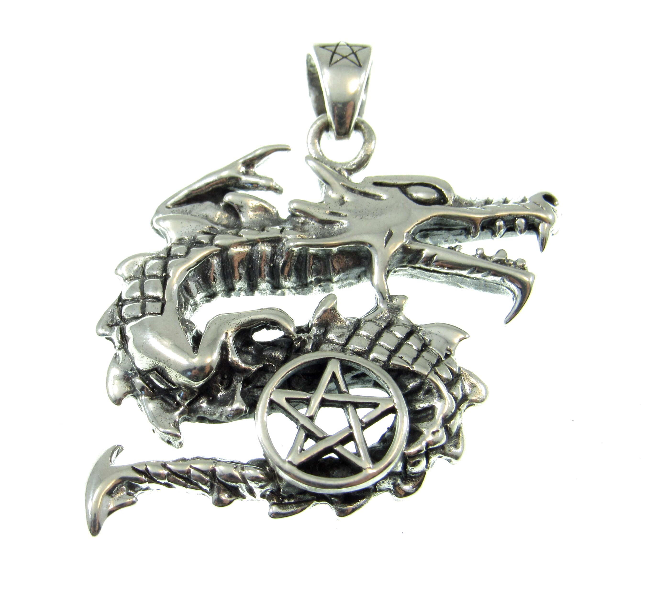 【楽天最安値に挑戦】 Solid Star the and Dragon Curling Silver Sterling 925 シルバー