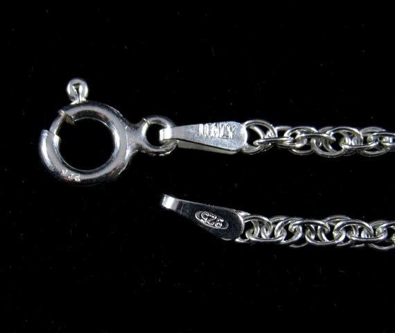 2.2MM or 3.1MM Solid 925 Sterling Silver Loose Rope Chain Necklace Italy Made 2.2MM or 3.1MM Solid 925 Sterling Silver Loose Rope Chain Necklace Italy Made