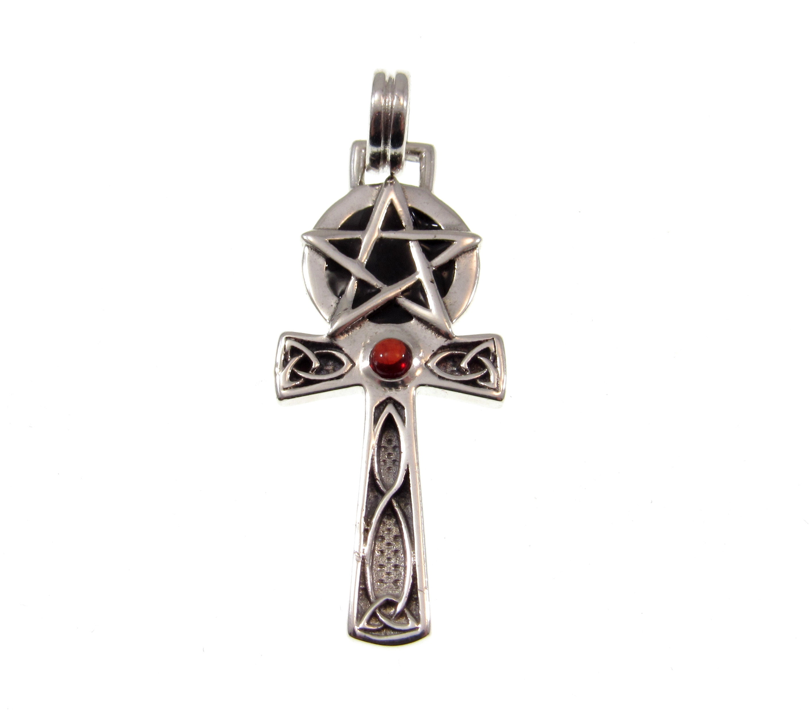 （お得な特別割引価格） 925 Solid Sterling Celtic With Pendant Ankh Egyptian Silver シルバー