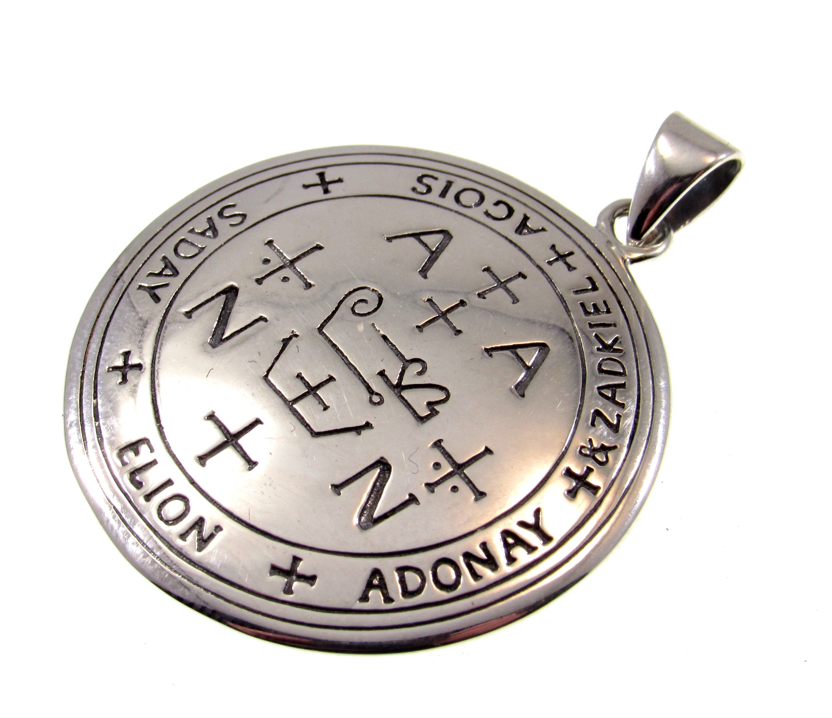 アクセサリー MM: Sigil of Archangel Zadkiel Talisman Amazon.com: Moonlight Mysteries Bronze Sigil of Archangel