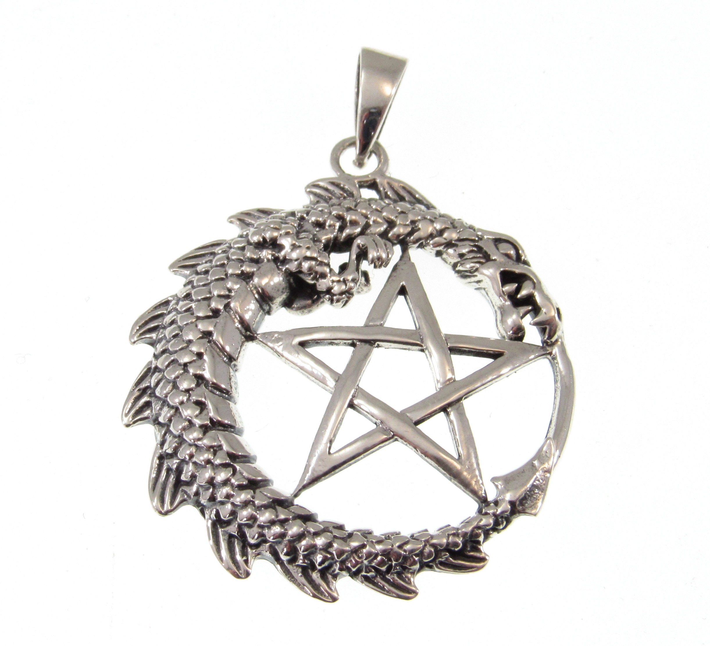 Dragon pentagram best sale necklace