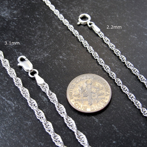 1.2mm Sterling Thai Twisted Rope Chains - 16 1.2mm Sterling Thai Twisted Rope Chains - 16