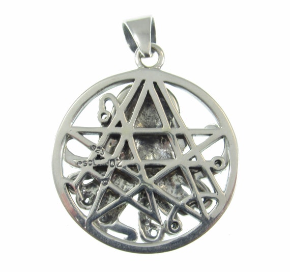 Solid 925 Sterling Silver Mythic Cthulhu by Oberon Zell Pendant 