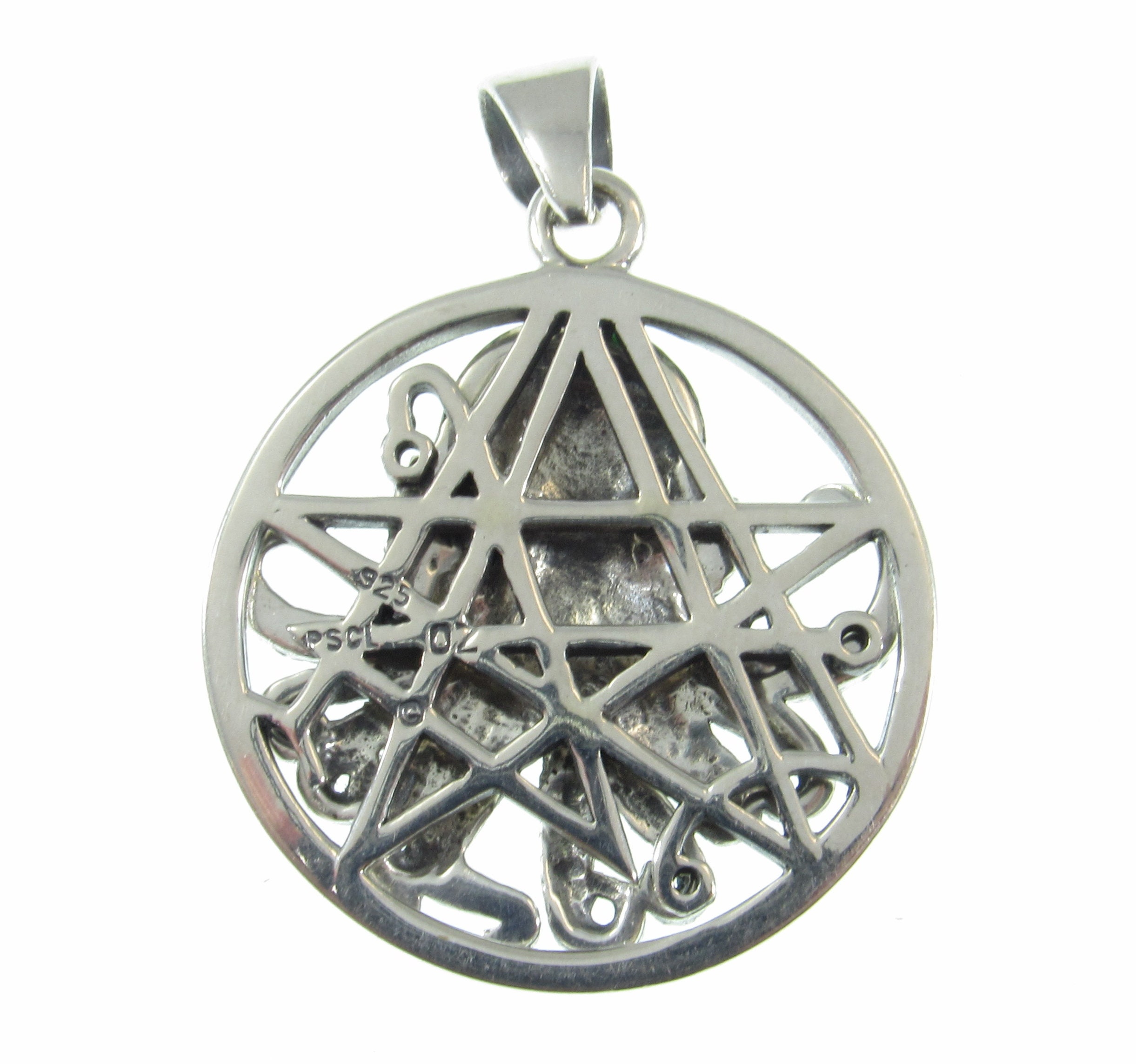 Solid 925 Sterling Silver Mythic Cthulhu by Oberon Zell Pendant  
