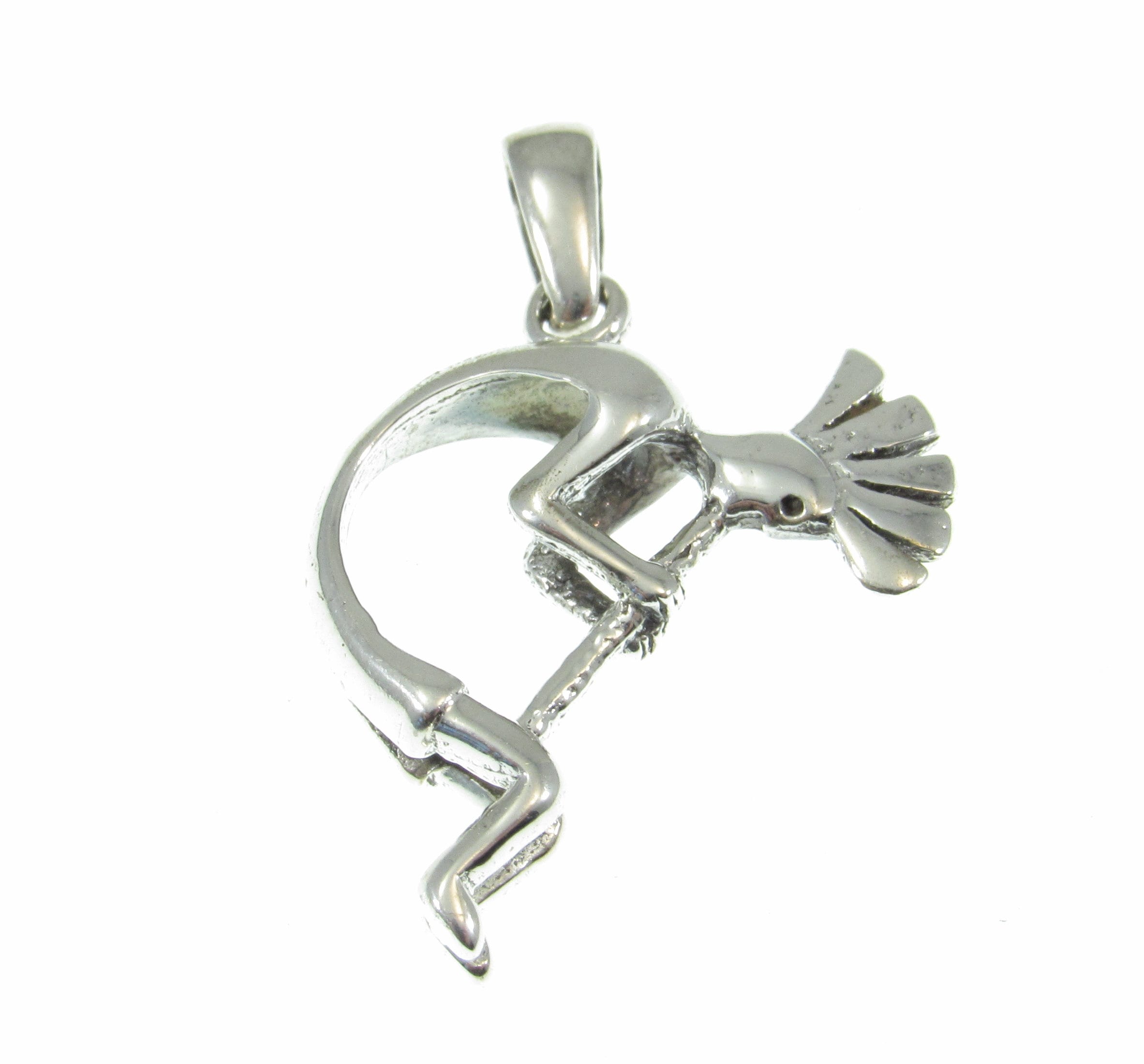 Solid 925 Sterling Silver Kokopelli Magical Mirth Pendant - Etsy