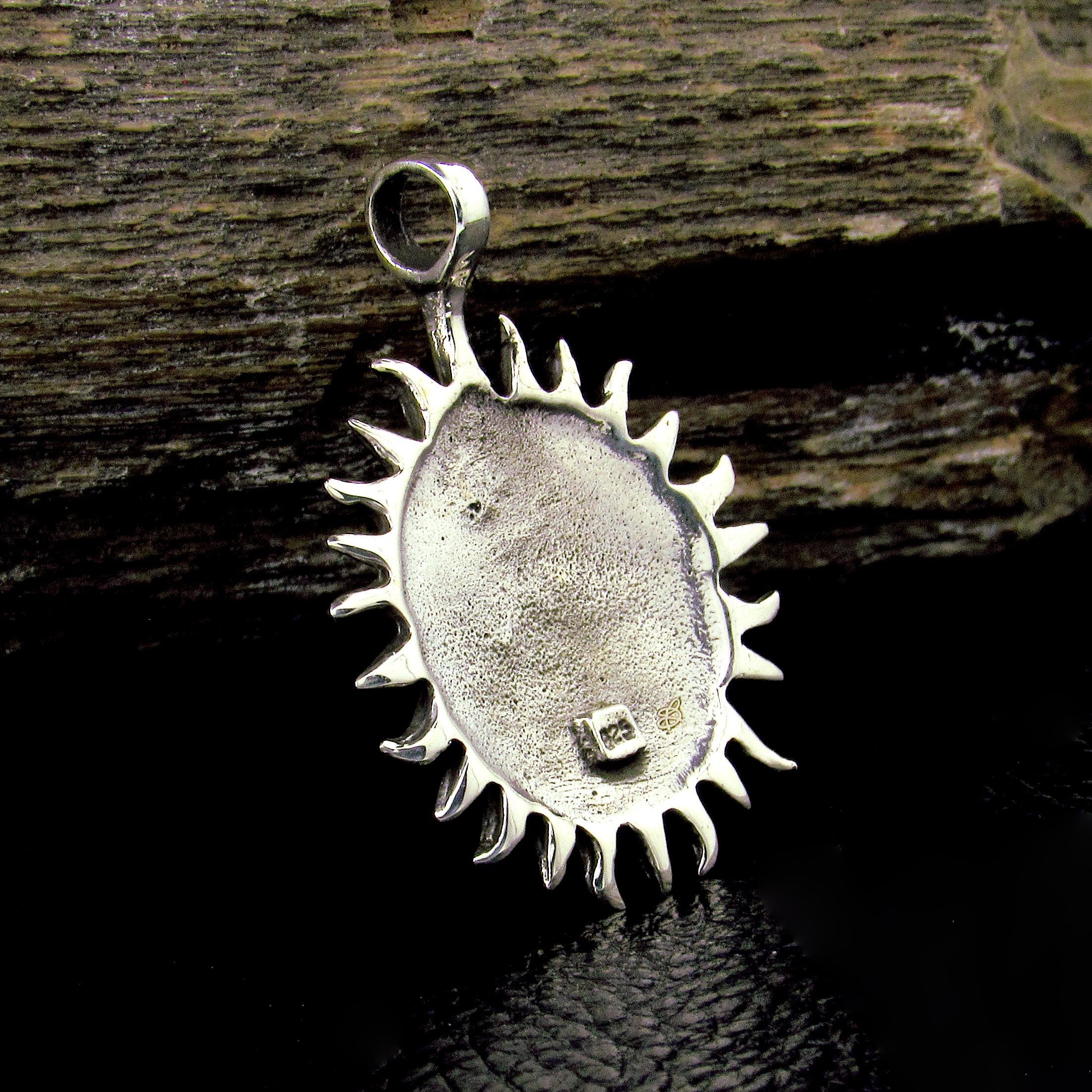 Solid 925 Sterling Silver Sun & Moon Faces Pendant – Celestial Necklace ...