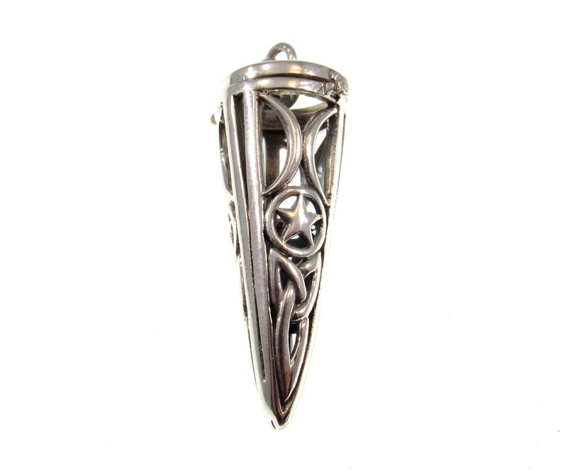 Celtic Triquetra Knot Pendulum Handcrafted in Solid 925 Sterling Silver ...