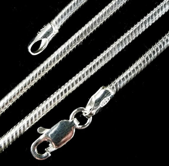 925 Sterling Silver Round Spiga Chain Necklace Jewelry Gifts for Women in Silver Choice of Lengths 16 18 20 24 30 22 26 28 36 and Variety of mm Options 925 Sterling Silver Round Spiga Chain Necklace Jewelry Gifts for Women in Silver Choice of Lengths 16 18 20 24 30 22 26 28 36 and Variety of mm Options