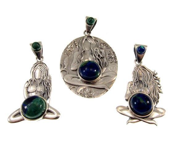 TreasureBay 925 Sterling Silver Gemstone Pendant for Women and Girls TreasureBay 925 Sterling Silver Gemstone Pendant for Women and Girls